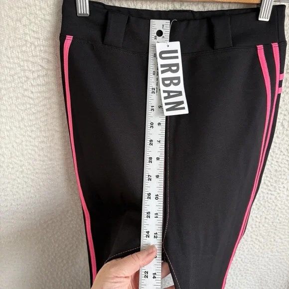 I Am Gia Pants‎ Womens Small pink Black Stripe Flare - Picture 7 of 13
